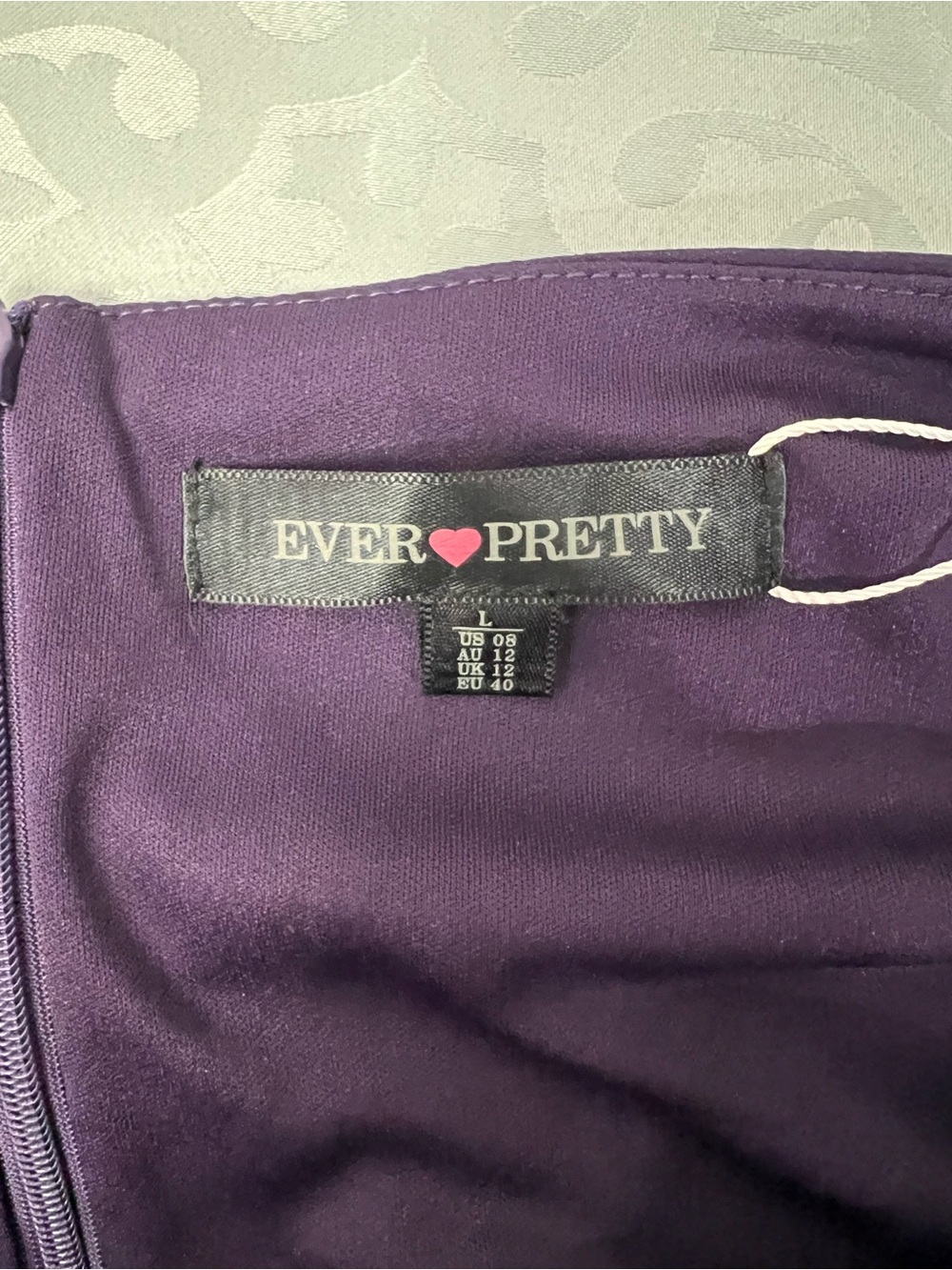 Ever Pretty  Chiffon Gown in Purple size large - Picture 4 of 8